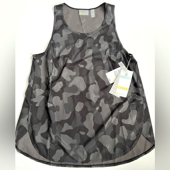 NWT Nordstrom Zella XXS Women’s Lightweight Camo Tank Top – Black Camo - Picture 9 of 13